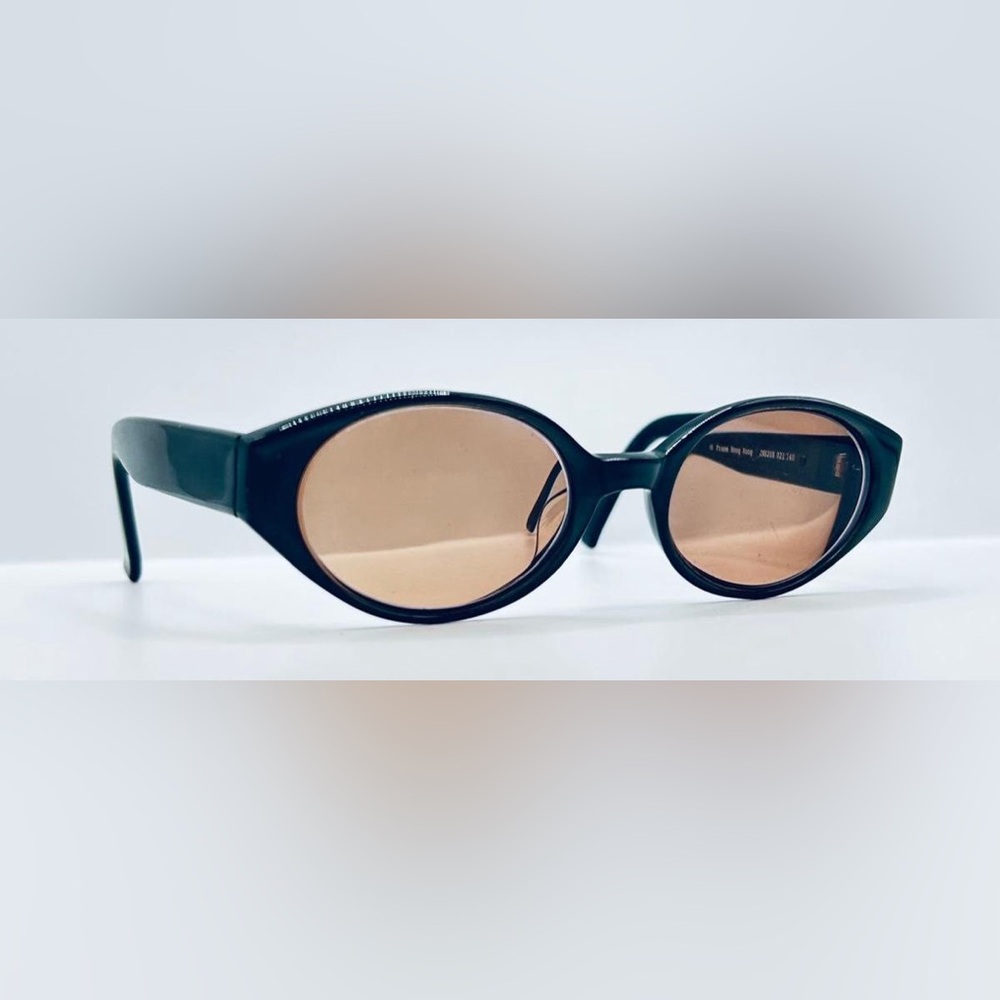 Vintage Jones New York JNS208 Blue Gray Oval Sunglasses Frames Only - Picture 1 of 8